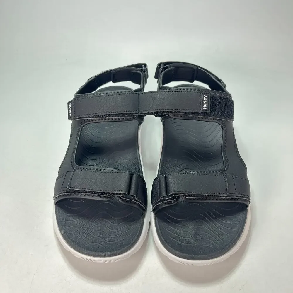 Hurley Oceanside Black Adjustable Straps Sports Sandals 1961927 Men's Size 13M
